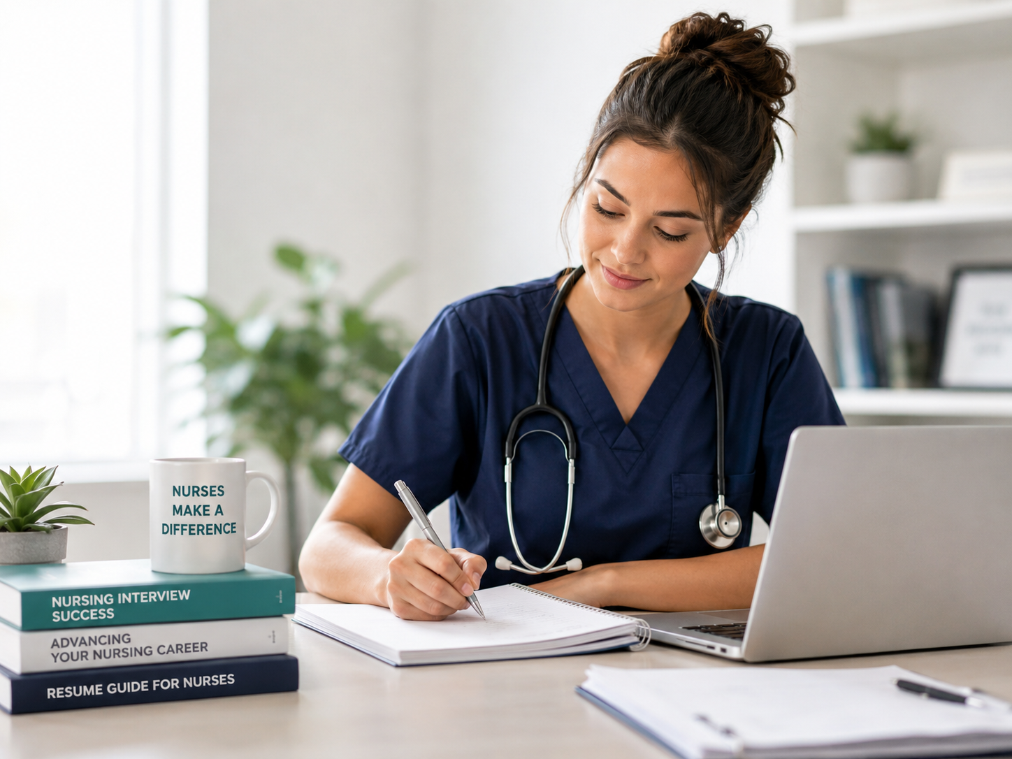 Nursing career growth illustration